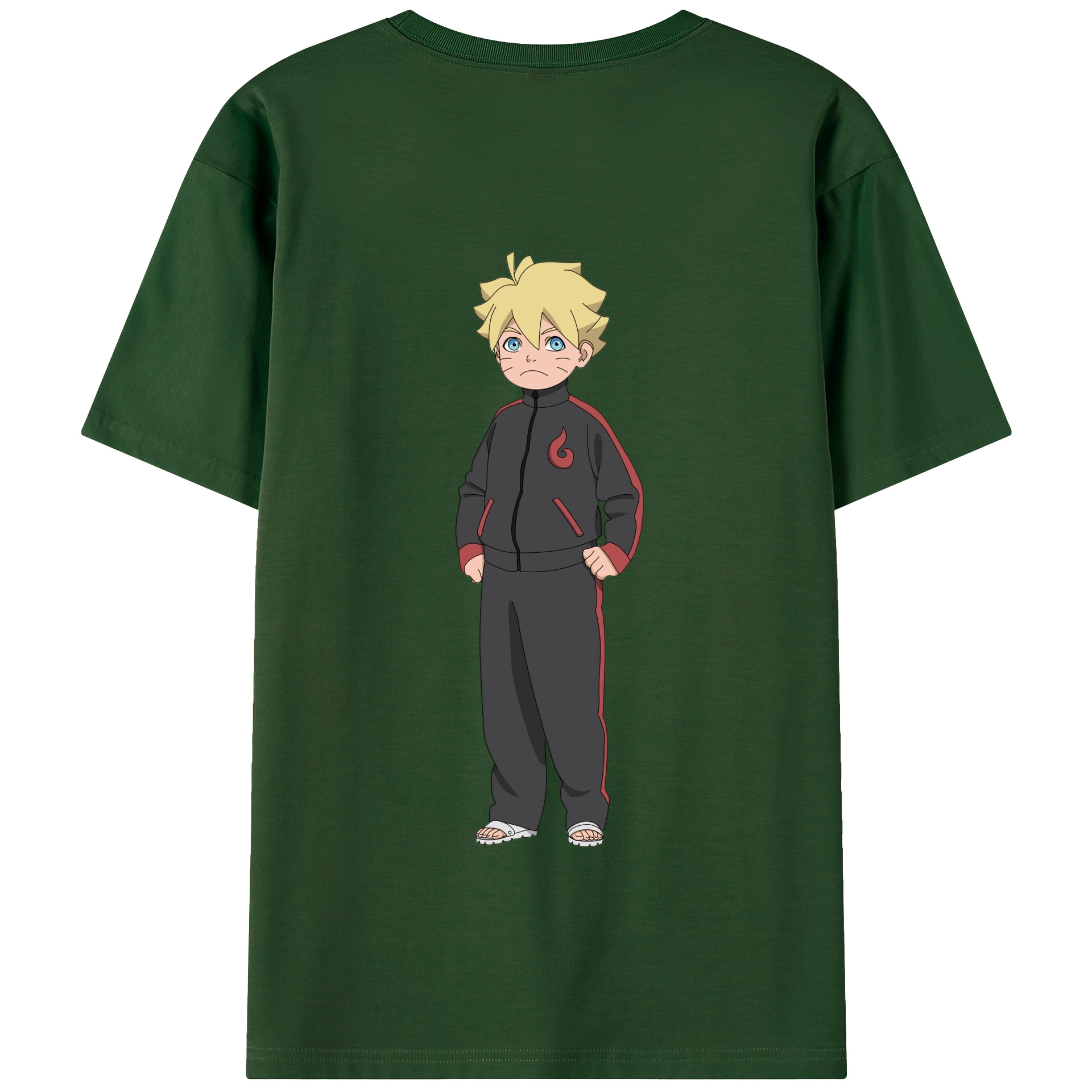 （画像用） NARUTO -ナルト- うずまき ボルト Uzumaki Boruto 綿100％半袖Tシャツ（背面プリント）